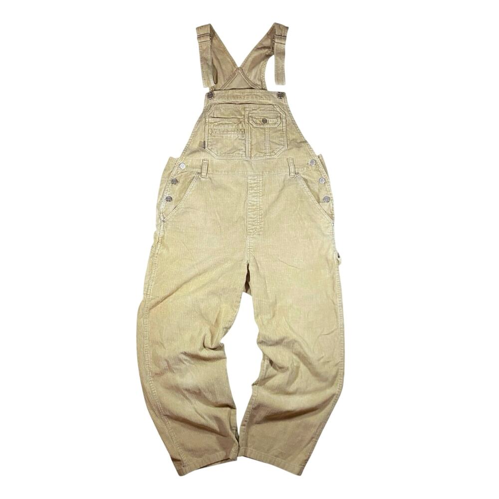 Vintage 90s Squeeze Corduroy Overalls - L